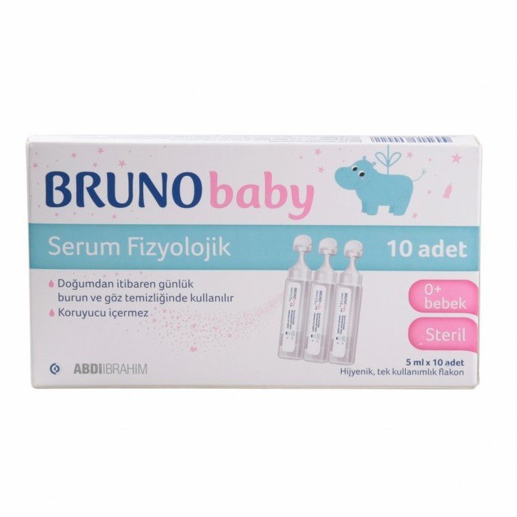 Bruno Baby Serum Fizyolojik Damla 5 ml x 10 adet