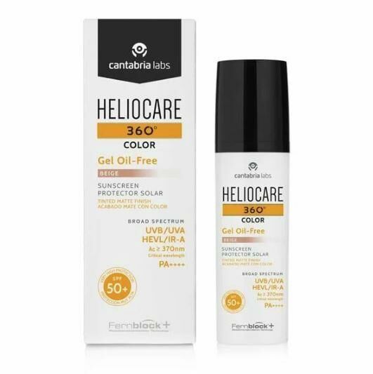 Heliocare 360 Gel Oil Free Renkli Beige Yağsız SPF+50 Jel Güneş Koruyucu 50 ml