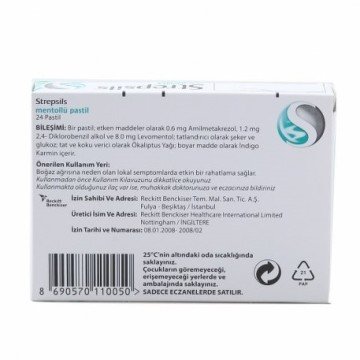 Strepsils Menthol 24 Pastil