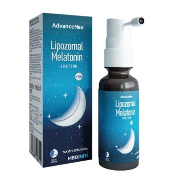 Mediniti AdvanceMax Lipozomal Melatonin Sprey + B6 30 ml