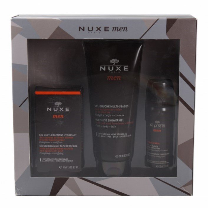 Nuxe Men Erkek Bakım Seti (Nemlendirici Jel + Duş Jeli + Traş Jeli)