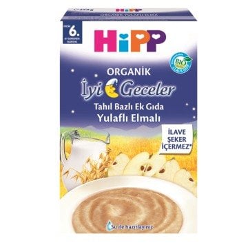 Hipp Organik İyi Geceler Sütlü Yulaflı Elmalı 250 gr
