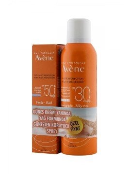 (SKT01/22)Avene Fluide SPF 50+ 50 ml + Sprey SPF 30+ 150 ml Güneş Koruyucu