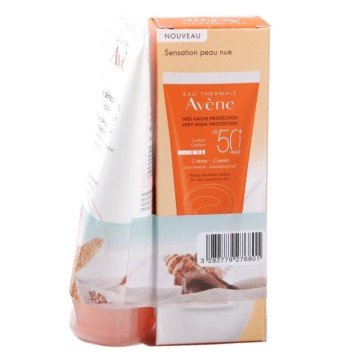 Avene SPF50+ Güneş Kremi 50ml + 3in1  Temizleme Jeli 100ml HEDİYE
