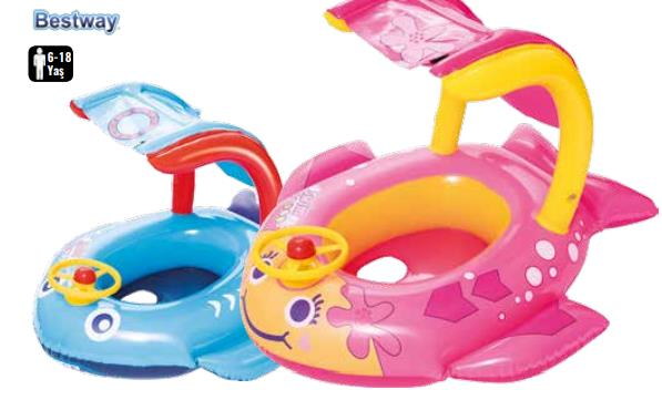 Bestway Swim Safe Gölgelikli Oturaklı Bot 81 cm Pe