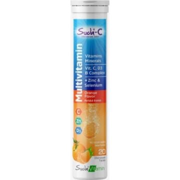 Suda C Multivitamin Orange 20 Efervesan Tablet