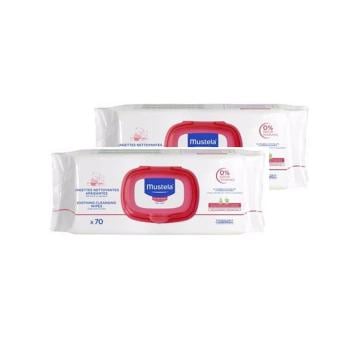 Mustela Çok Hassas Cilt Temizleme Mendili 70 Adet  2'li Paket