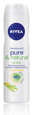 Nivea Pure-Natural Action Jasmine Deodorant 150 ml