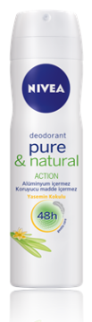 Nivea Pure-Natural Action Jasmine Deodorant 150 ml