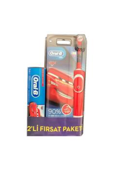 Oral-B Çocuklar İçin Cars Şarjlı Diş Fırçası + Diş Macunu 75 ml