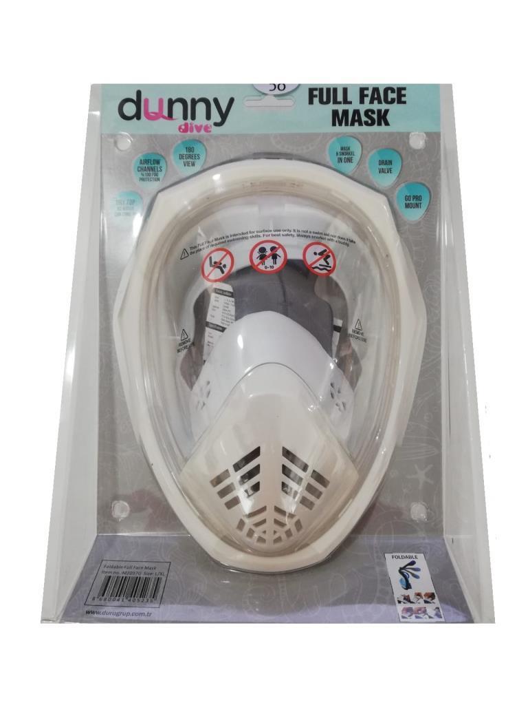 Dunny Dive Fullface Silikon Şnorkel Maske L/XL Set Beya