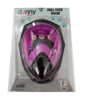 Dunny Dive Fullface Silikon Şnorkel Maske L/XL Set Pemb