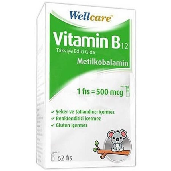 Wellcare Vitamin B12 Sprey 5 ml  500  Mcg (Metilkobalamin)