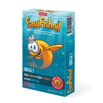 EasyFishoil Omega 3 Çiğnenebilir 30 Jel Tablet
