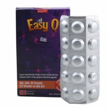 EasyQ Kids Omega 3 Kolin Vitamin Çocuk 30 Tablet
