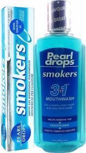 Pearl Drops Sigara İçenler İçin Jel Diş Macunu 75 ml + Ağız Suyu 400 ml