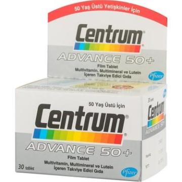 Centrum Advance 50 Yaş Üstü Takviye Edici Gıda 30 Tablet