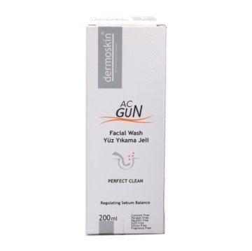 Dermoskin Acnegun Perfect Clean Facial Wash 200 ml Yüz Yıkama Jeli