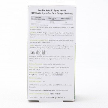New_Life Natur D3 1000 Spray 20 ml