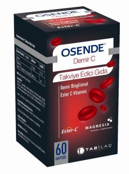 Osende Demir C - Demir Ester C Vitamini 60 Kapsül