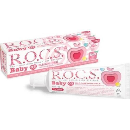 ROCS Baby 0-3 Ay Diş Macunu Elma Püresi