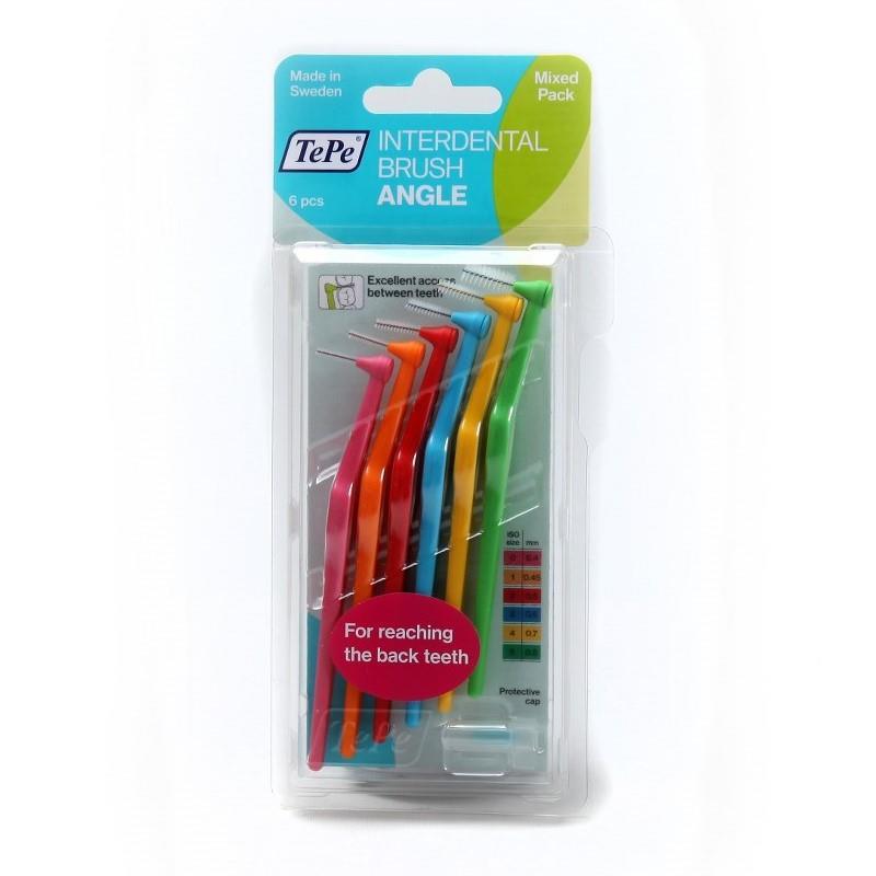TePe Angle Mixed Pack Interdental Brush 6 Adet