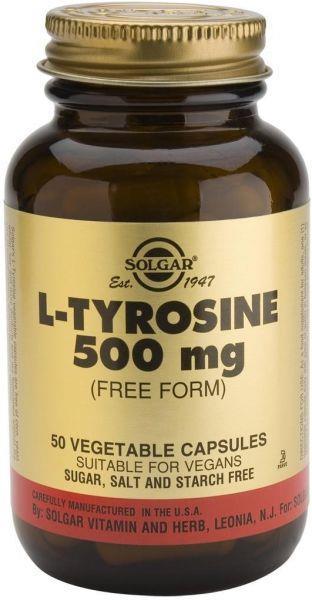 Solgar L-Tyrosine 500 mg 50 Bitkisel Kapsül