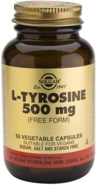 Solgar L-Tyrosine 500 mg 50 Bitkisel Kapsül