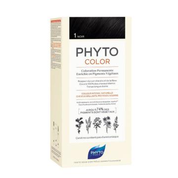 Phyto Color 1 Siyah Bitkisel Saç Boyası (YENİ AMBALAJ)