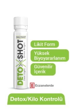 Detoxshot Kilo Kontrol Desteği, Bromelain, L-Carnitine, Krom, Detox Shot, Likit Detoks Kompleks