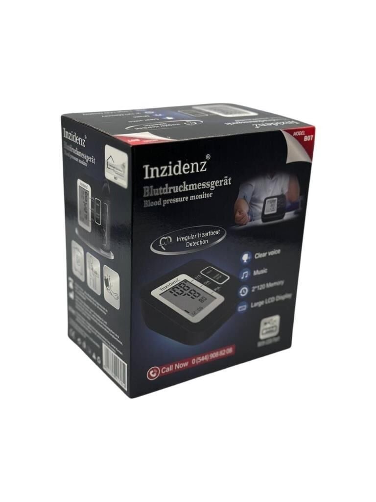 Inzidenz B07 Koldan Ölçer Türkçe Konuşan Tam Otomatik Tansiyon Aleti USB Portlu