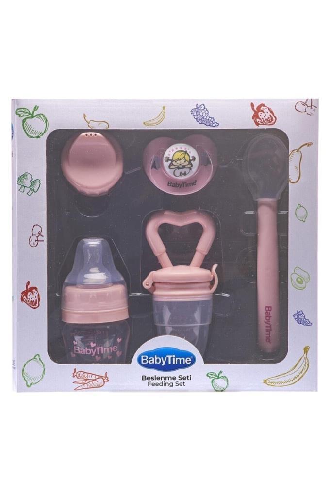 BabyTime Beslenme Seti-PEMBE