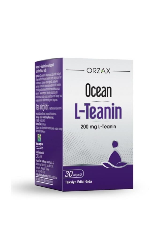 Orzax Ocean L-Teanin Takviye Edici Gıda 30 Kapsül