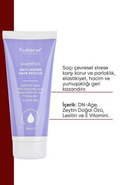 Foltene Pharma Çevresel Etkilere Karşı Yıpranmış Saçlar İçin Anti Aging Yaşlanma Karşıtı Şampuan 200ml