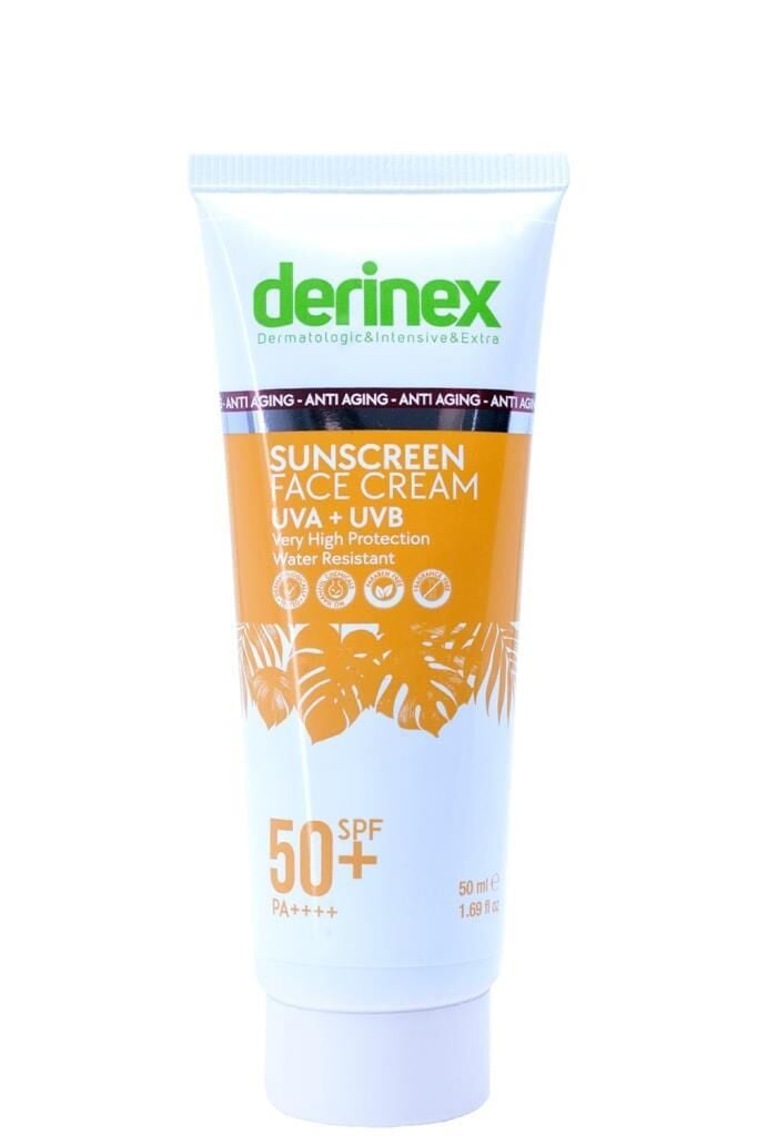 Derinex Yaşlanma Karşıtı SPF 50+ Güneş Koruyucu Krem 50 mL