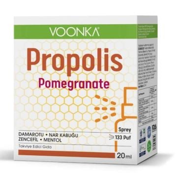 Voonka Propolis Pomegranate Sprey Takviye Edici Gıda 20 ml