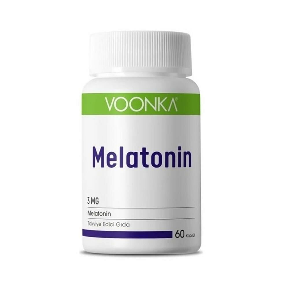 Voonka Melatonin 3mg Takviye Edici Gıda 60 kapsül