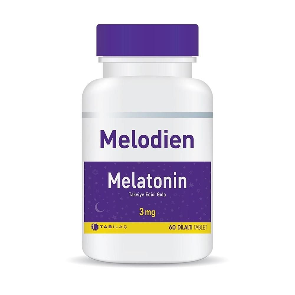 Melodien Melatonin 3 mg Takviye Edici Gıda 60 Dilaltı Tablet