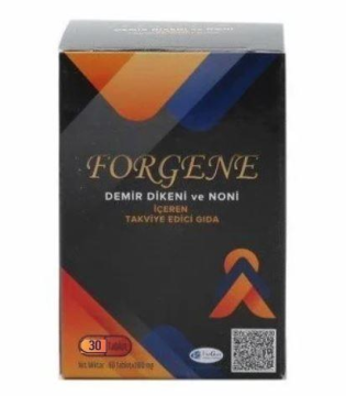 Forgene Demir Dikeni ve Noni İçeren Takviye Edici Gıda 30 Kapsül