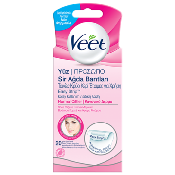 Veet Yüz Sir Ağda Bantları 20 Adet