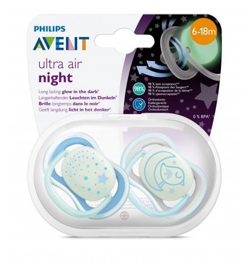 Avent SCF376/21 Ultra Air Night Emzik 2’li 6-18 Ay