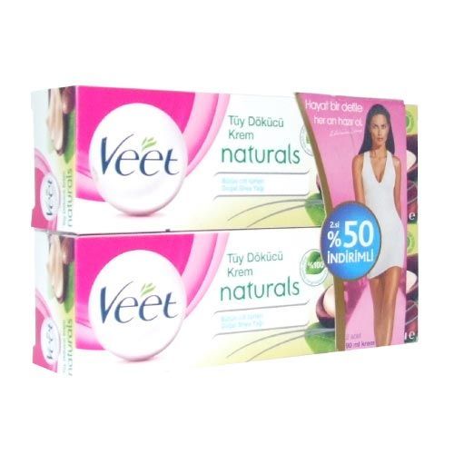 Veet Naturals Tüm Cilt Tipleri İçinTüy Dökücü Krem 2 x 90 ml