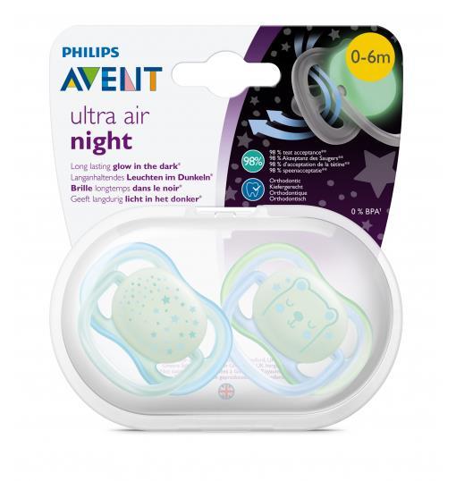 Avent SCF376/11 Ultra Air Night Emzik 2’li 0-6 Ay