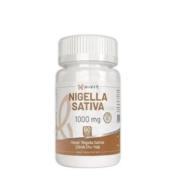 Haver Nigella Sativa Çörek Otu Yağı Takviye Edici Gıda 60 Kapsül