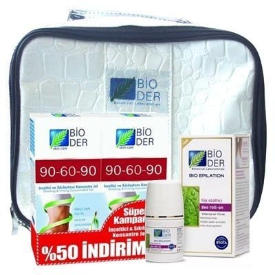 Bioder 90-60-90 2li Jel - Tüy Azaltıcı Roll On ÇANTA HEDİYELİ