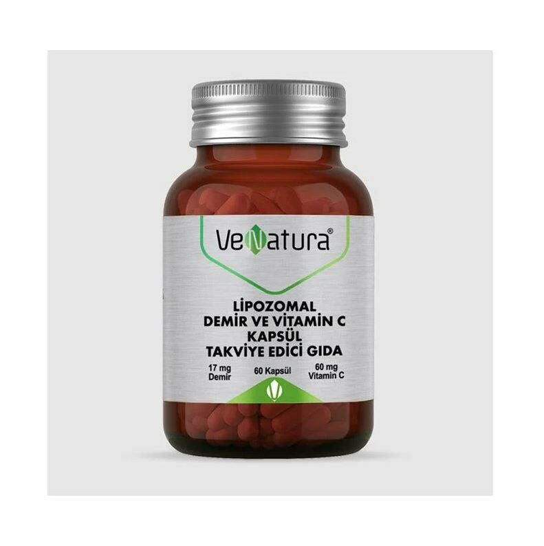 VeNatura Lipozomal Demir ve Vitamin C 60 Kapsül