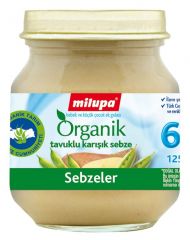 Milupa Organik Kavanoz Maması Tavuklu Karışık Sebze 125 g