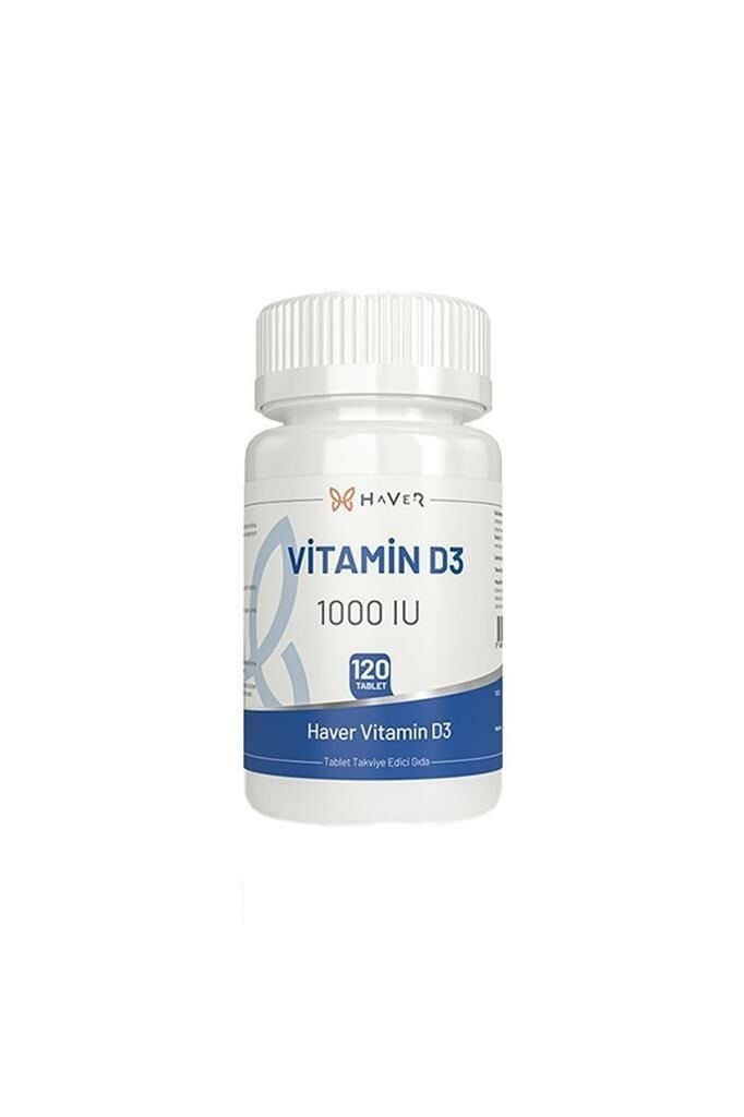Haver Vitamin D3 1000 IU Takviye Edici Gıda 120 Tablet