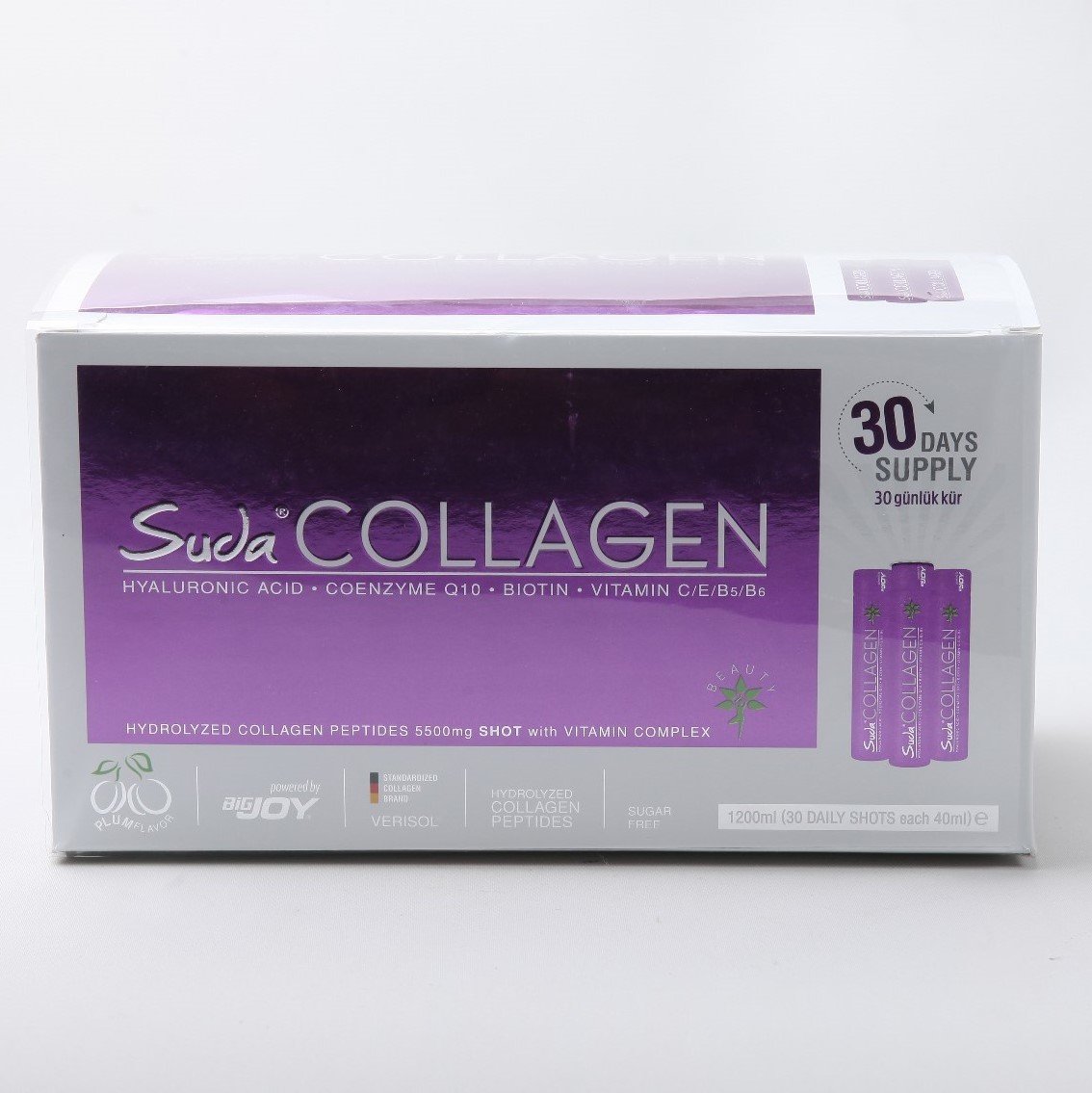 Suda Collagen Plum Flawor Erikli Likit Kollajen 40ml x 30 Shot