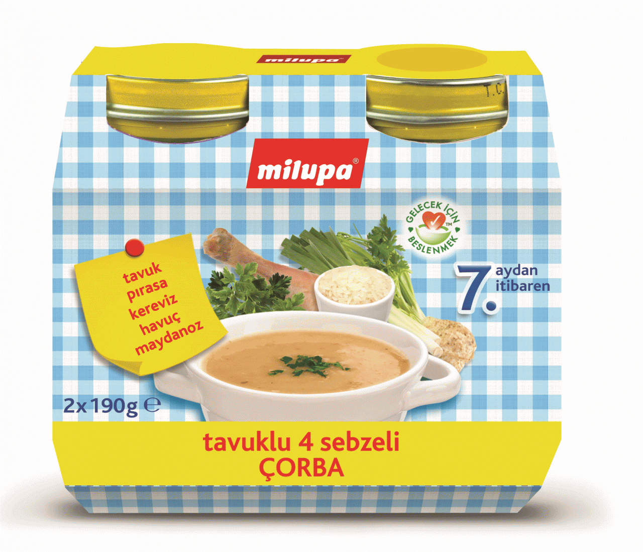 Milupa Tavuklu 4 Sebzeli Çorba 2 x 190 g
